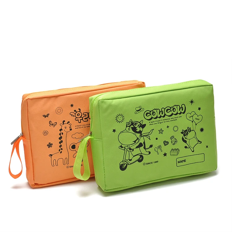 

Cartoon Square and waterproof makeup bag free shipping