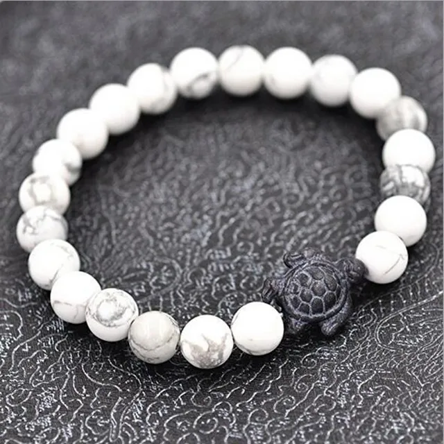 Aliexpress Trendy Sea Turtle White Grey Natural Stone Trendy Sea Turtle White Grey Natural Stone Beads Braiding Bracelets For Women Bangles Jewelry