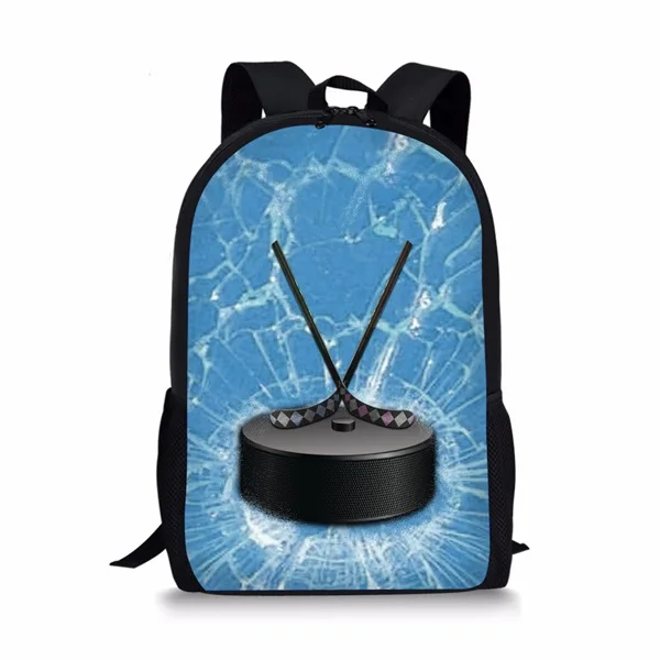 INSTANTARTS Cool 3D Ice Soccerly Ball, школьная сумка с принтом для мальчиков-подростков, повседневные сумки для книг на плечо, детские сумки для книг, рюкзак - Цвет: CC3697C
