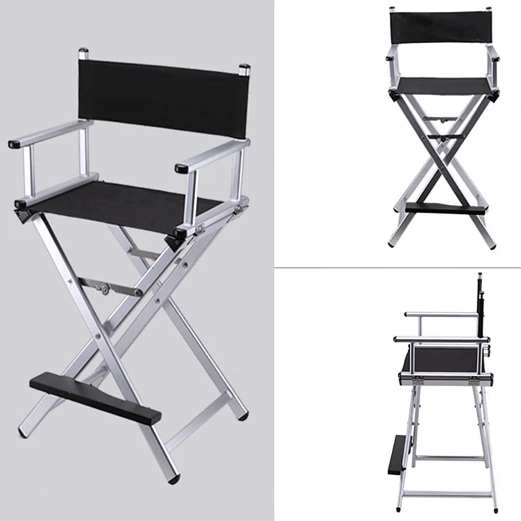 High Aluminum Frame Makeup Artist Director Chair Foldable Outdoor Furniture Lightweight Portable Folding Director Makeup Chair High Aluminum Frame Makeup Artist Director Chair Foldable Outdoor Furniture Lightweight Portable Folding Director Makeup Chair