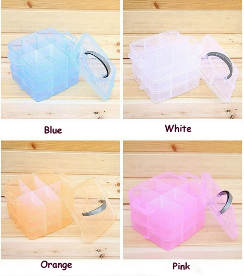 Aliexpress.com : Buy 1 Pc Orange Blue Plastic Storage Box