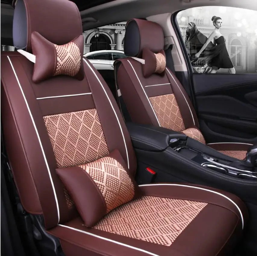 

Car Travel leather seat cover four seasons Universal Car Seat Covers for Vehicles mazda 3 6 toyota RAV4 Hyundai volvo ford