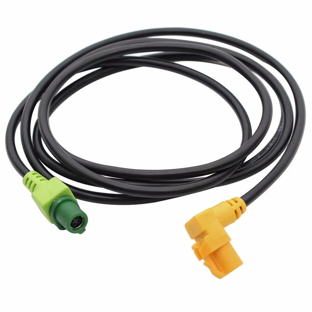 Biurlink USB кнопка включения зарядное устройство аудио проводка входного сигнала кабель адаптер для Volkswagen MK5 RCD510 RNS315 CD хост круглый 4Pin порт - Название цвета: Harness Cable Only