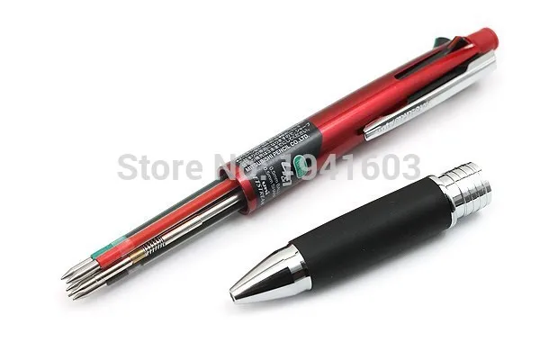 Одна деталь Uni MSXE5-1000-05 Jetstream 4 и 1 4 цвета 0,5 мм шариковая мульти ручка(черный, синий, красный, зеленый)+ карандаш