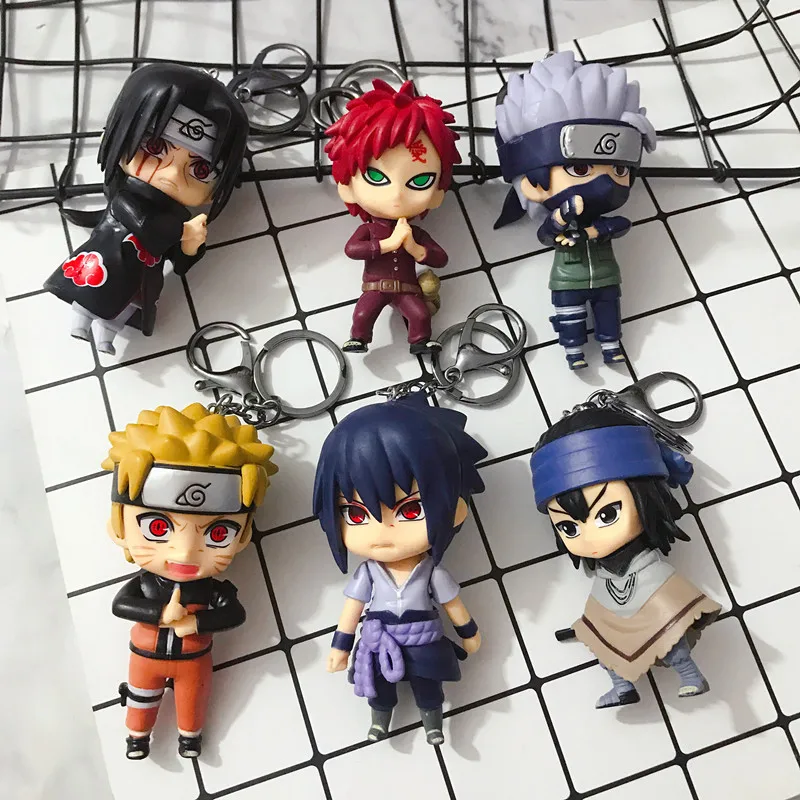 

2019 Hot New Naruto Keychain Sasuke/itachi/Kakashi Double Sided Acrylic Key Chain Pendant Anime Accessories Cartoon Key Ring
