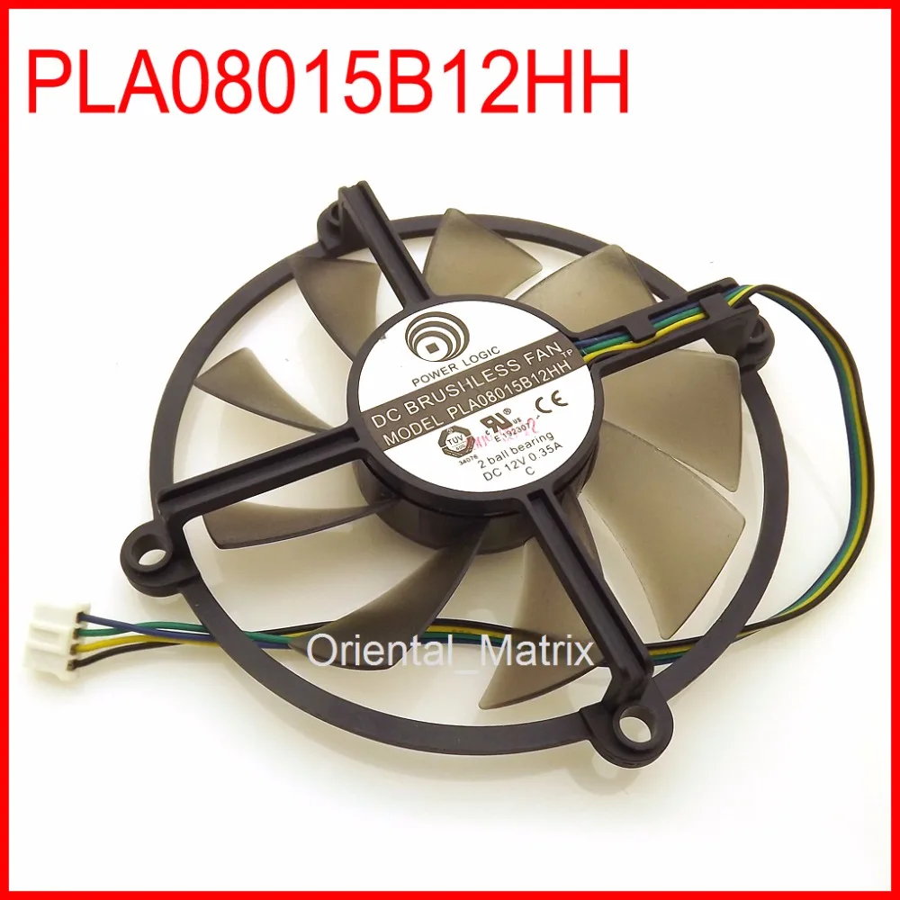 

Free Shipping PLA08015B12HH 12V 0.35A 85mm For GALAXY GTS 250 GTX550Ti GTS450 D5 Graphics Card Cooling Fan 4Pin