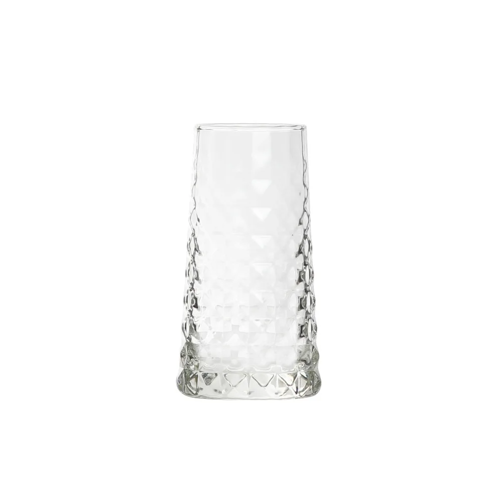 Фирменные высококачественные стеклянные кружки в европейском стиле с треугольным узором для напитков, чашки для сока, оригинальные чашки для молока, короткие/высокие