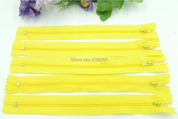 

100 pcs Light Yellow Color 35cm Nylon Coil Zippers Tailor Garment Accessories Sewing Tools 14 Inch
