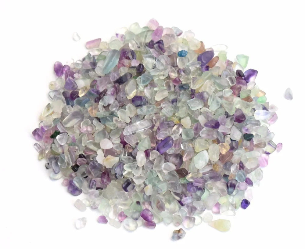 

Small Size Bulk Natural Fluorite Crushed Stone Reiki Healing Mineral Crystals Chip ( 100 g and 1/2 lb )