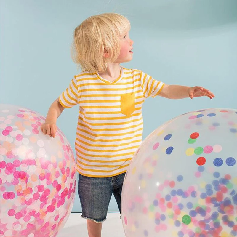 1psc 36 дюймов прозрачный воздушный шар "Конфетти" латекс конфетти для воздушных шаров, Свадебные украшения Happy шары для дня рождения globos