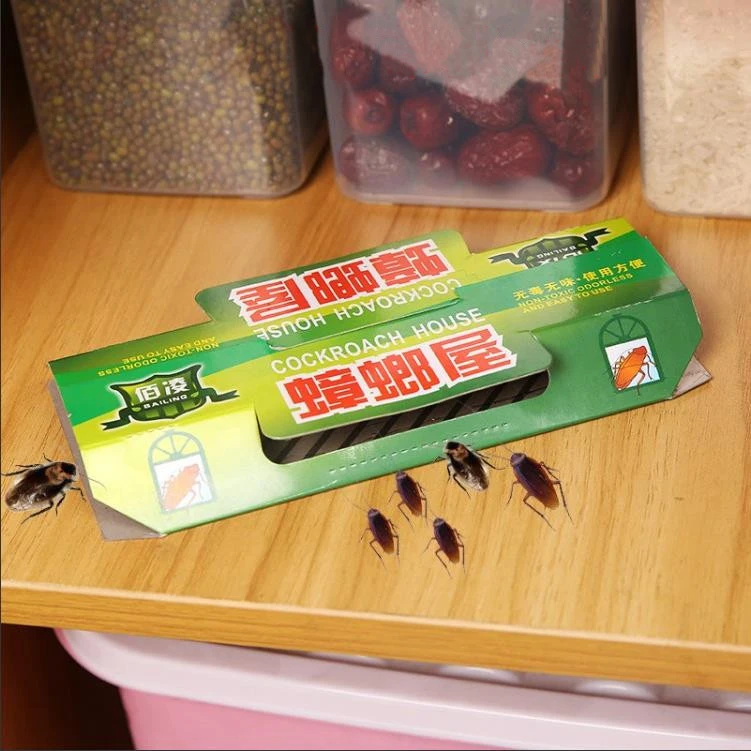

10Pcs Cockroach Trap Cockroach House Repellent Killing Bait Strong Sticky Catcher Traps Insect Pest Repeller Eco- friendly