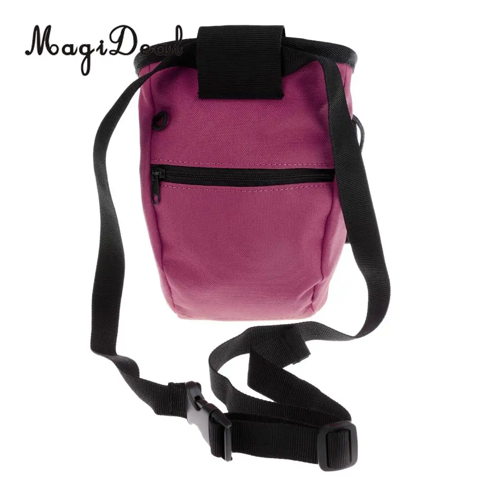 Rock Climbing Chalk Bag Mountaineering Bouldering Weightlifting Gym Magnesium Powder Storage Pouch with Zip Pocket & Waist Belt