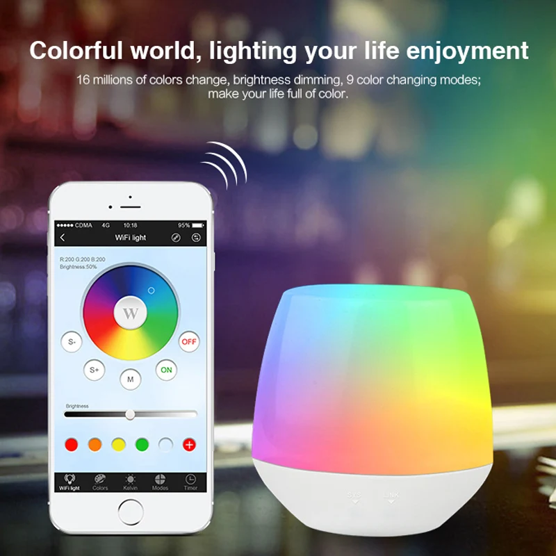 WiFi iBox1 светодиодный контроллер умная Ночная подсветка пульт дистанционного управления 2,4G беспроводной контроллер WiFi RGB для Mi Light RGBW WW светодиодный ламповый светильник