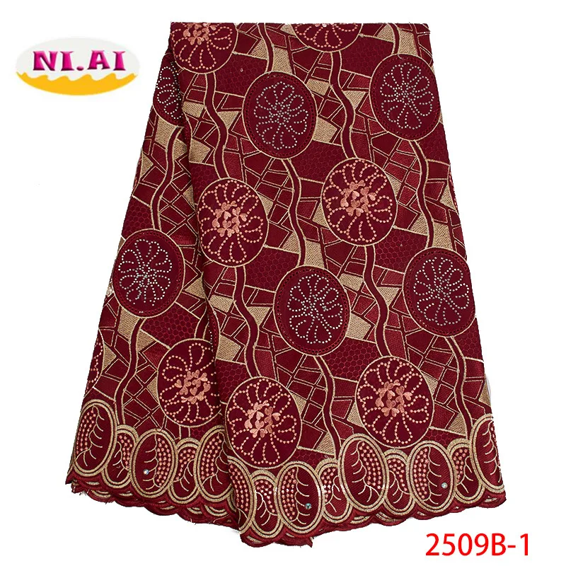 

2019 High Quality Lace Stones Swiss Voile Lace In Switzerland Cotton Swiss Voile Laces For Nigerian Dry Lace Fabric XY2509B-1