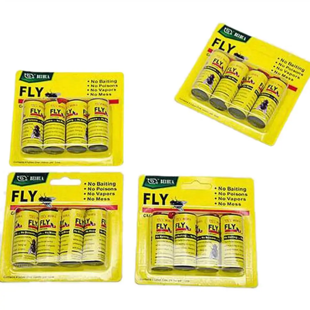 16 рулонов/4 упаковки насекомых мух клеевая бумага ловушка лента липкие фишки борьба с вредителями