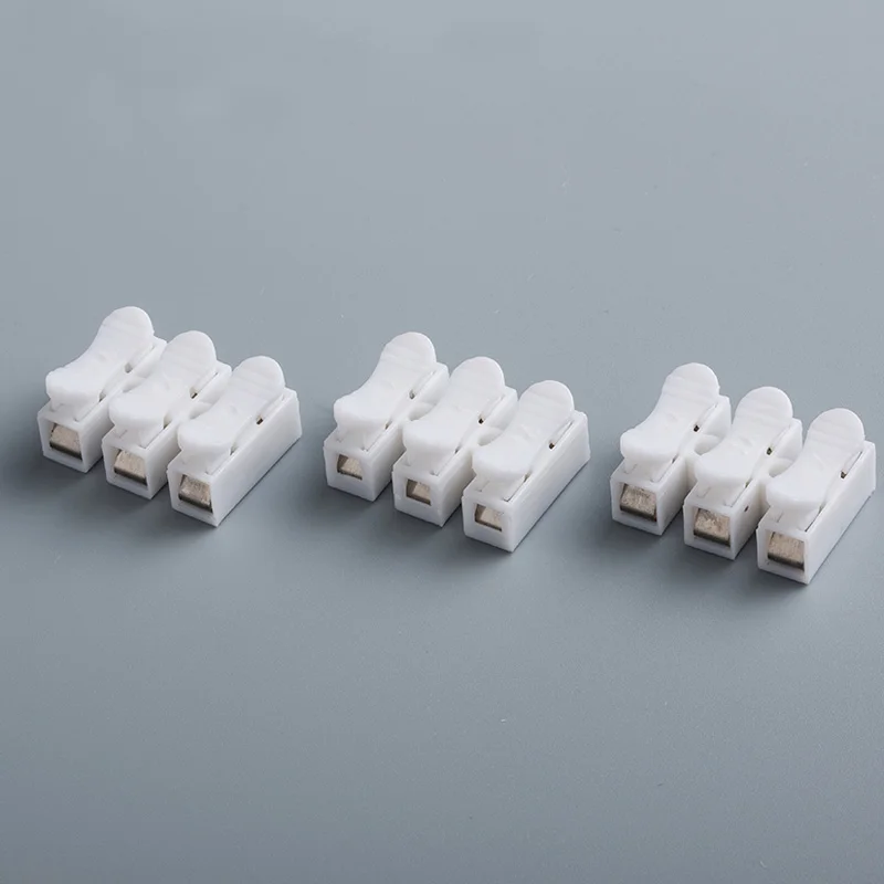 

10pcs Quick-connect Terminal CH-3 Wire Connector Terminal Connector Row Column Push Butt LED lamps LB88