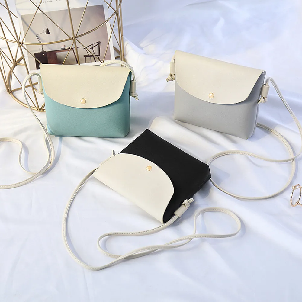 

Women Fashion Solid Hasp Cover Crossbody Bag Shoulder Bag Phone Bag Coin Bag 2019 small wallets for credit cards