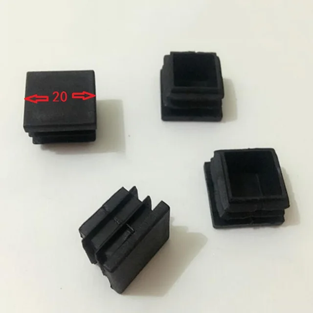 20x20mm square plug stainless steel pipe stopper plastic