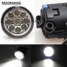 MZORANGE 9LED 6000 К противотуманных фар для NISSAN X-Trail T31 Vampira Versa Lafesta Presage Rogue 2004-2014 фонарь E2 12 В автомобиля DRL лампы