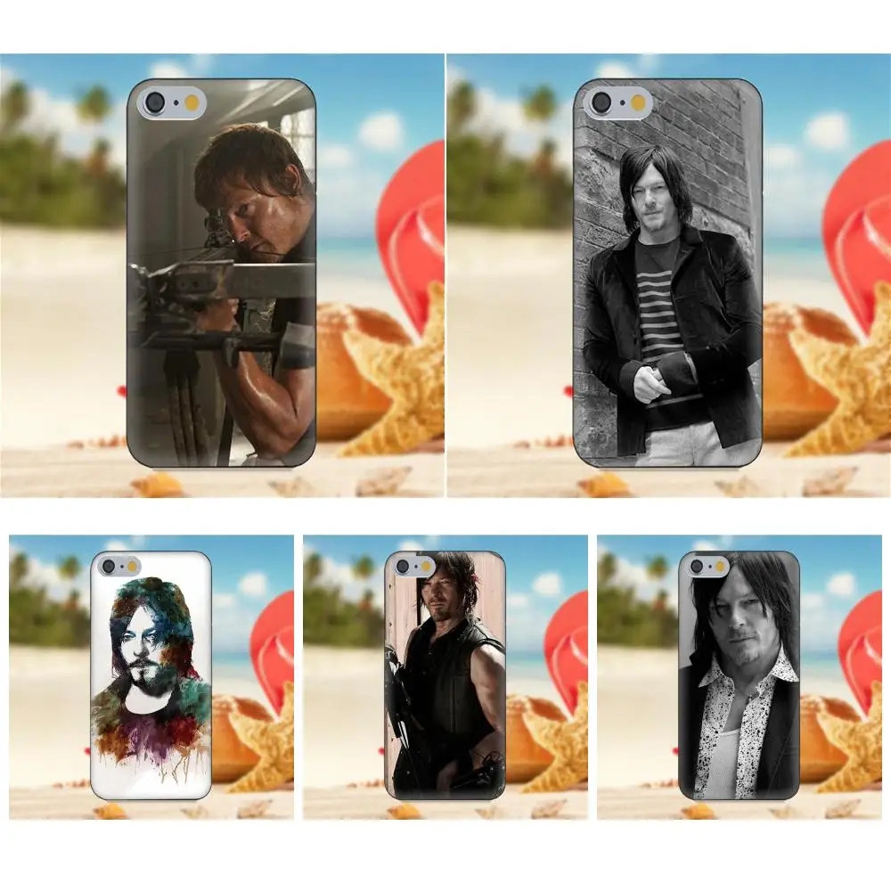 

Oedmeb Norman Reedus Walking Dead For iPhone 4S 5S 5C SE 6S 7 8 Plus X Galaxy Note 5 6 8 S9+ Grand Core Prime Alpha Soft Design