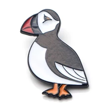 K50 Cute Puffin Sea bird Metal Enamel Pins and Brooches for Women Men Lapel pin backpack badge Gifts puffin peter