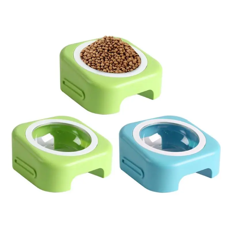 Pet Tilted Inclined Bowl Adjustable Angle Feeder Drinking Cat Dog Food