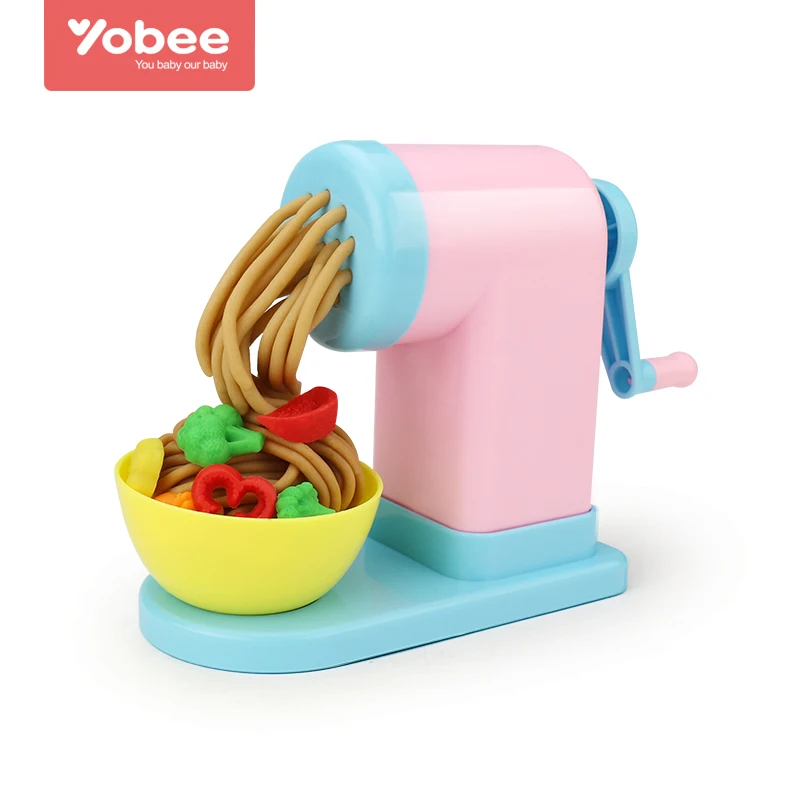 Colored Soft Polymer Clay Noodles Maker Machine Slime Food DIY Kitchen