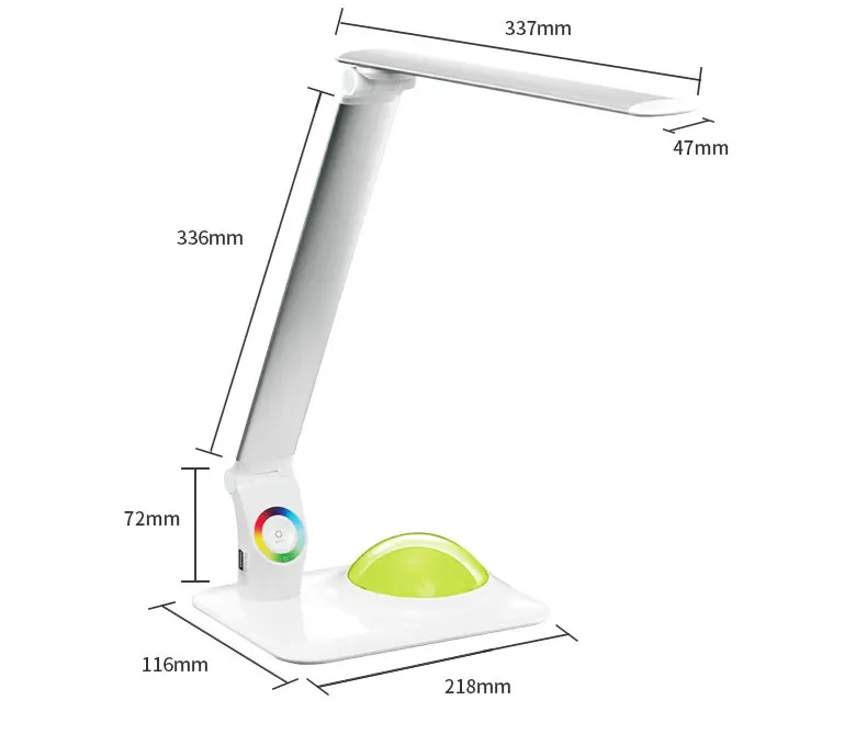 Современный светодиодный Настольный светильник с 5 В USB портом для зарядки телефона с регулируемой яркостью, для ухода за глазами, для студентов, для учебы, чтения, настольные лампы, RGB база