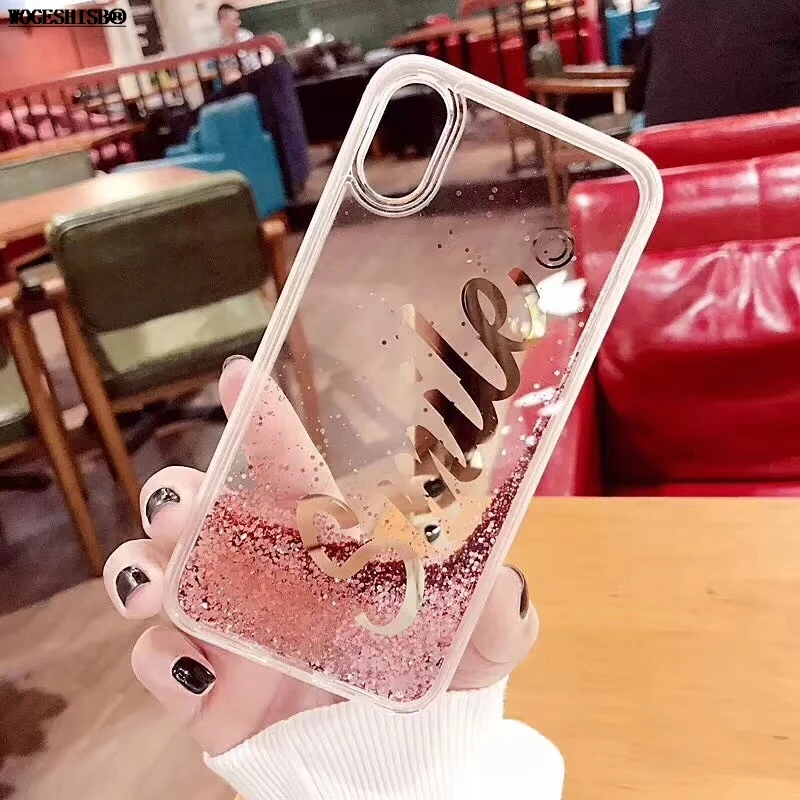 Жидкий чехол для iPhone X динамический Блестящий зыбучий песок силиконовый 6 6S 7 8 Plus