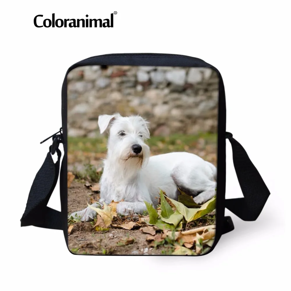 

Coloranimal Sealyham Terrier Giant Schnauzer Mini Messenger Bags for Teenager Girl Funny 3D Animal Print Small Cross Body Bags