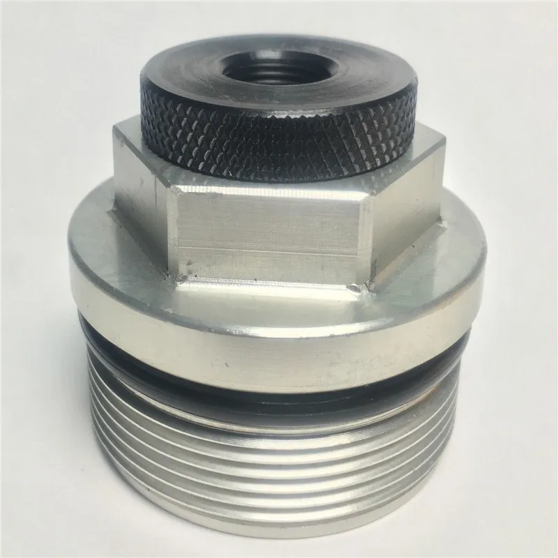 

1PCS Automotive Car Oil Filter Threaded Adapter 1/2-28 to 3/4-16 Black