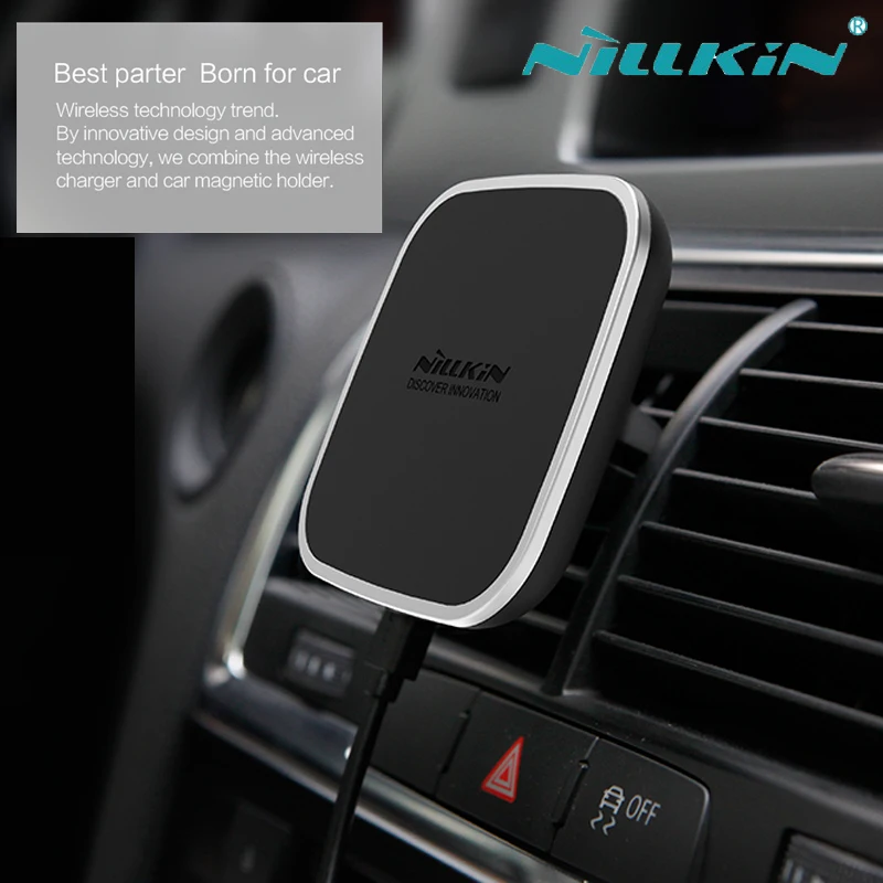 imágenes para Nillkin Magnética Coche Qi Cargador Inalámbrico Para el iphone 8 6 6 s 7 Plus de Samsung S6 S7 S8 Plus Borde Nota 5 Nilkin 7 de Carga dispositivo imágenes para Nillkin Magnética Coche Qi Cargador Inalámbrico Para el iphone 8 6 6 s 7 Plus de Samsung S6 S7 S8 Plus Borde Nota 5 Nilkin 7 de Carga dispositivo