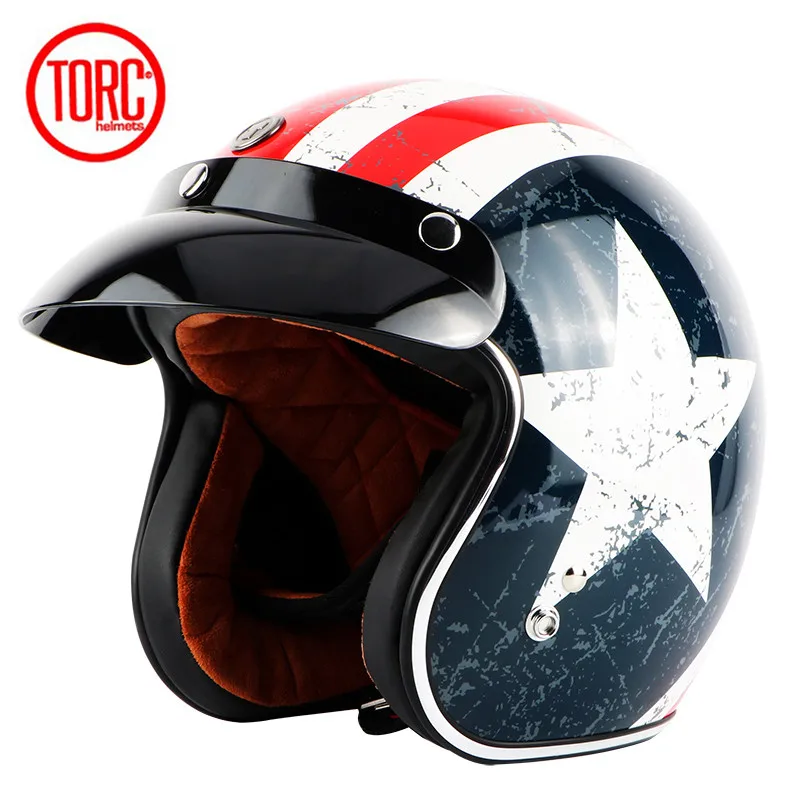 Винтажный moto rcycle шлем TORC T50 открытый шлем DOT одобренный полушлем Ретро Мото шлем capacete moto ciclistas capacete - Цвет: Model 5