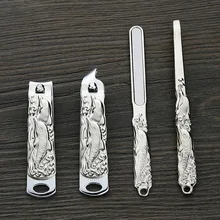 Маникюрный педикюр инструменты из нержавеющей стали синий Дельфин кусачки для ногтей набор для ухода