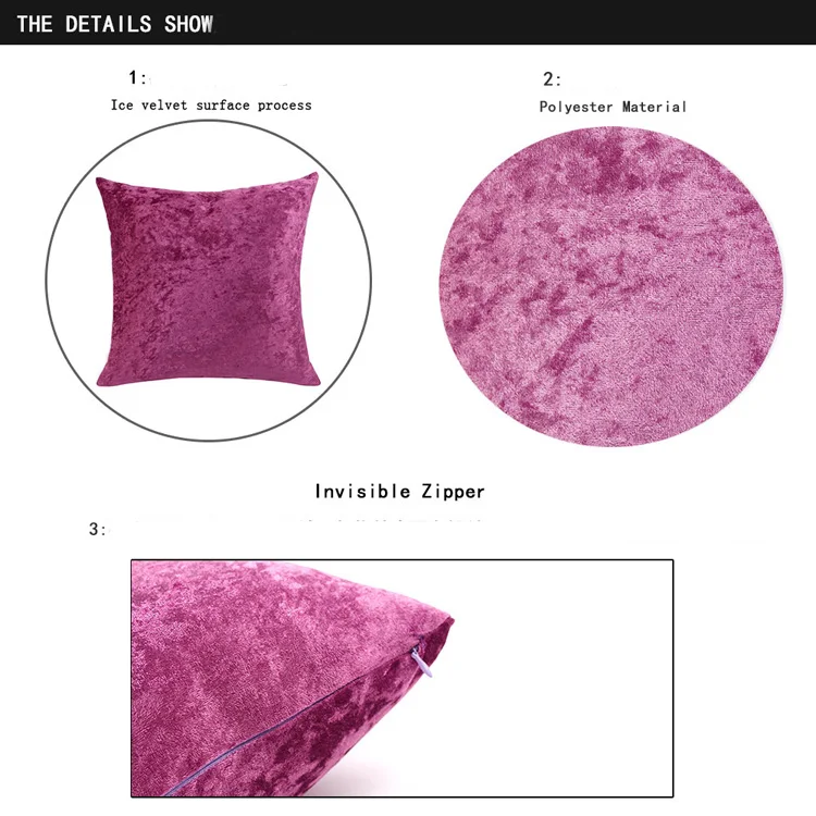 Однотонная флисовая подушка крышка пушистый серый/фиолетовый Подушка Наволочка, домашний декор сиденье для автокресла наволочки, подушки размером 45*45, декоративная Капа almofada