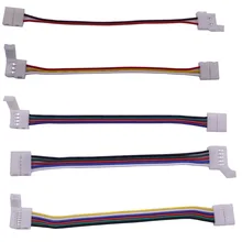 10 мм 12 мм 2pin 3pin 4pin 5pin 6pin светодиодные провода разъем электронный провод кабель для светодиодные ленты светильник лента белый cct RGB RGBCCT