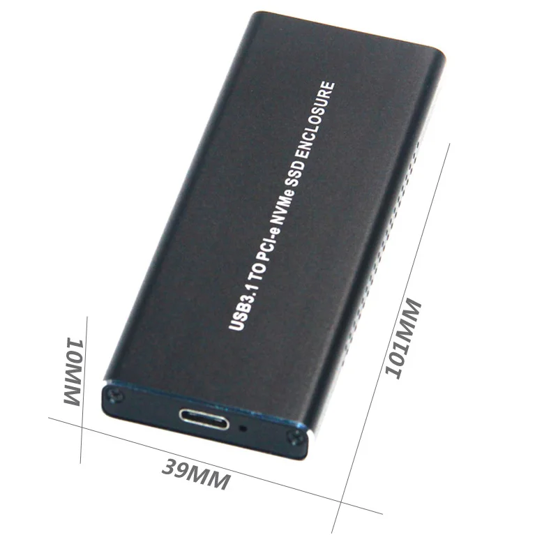 NVME PCIE USB3.1 корпус для жесткого диска M.2 USB 3,1 Тип C M ключ SSD жесткий диск чехол футляр для внешнего накопителя HDD/диск PCIE SSD коробка Новый