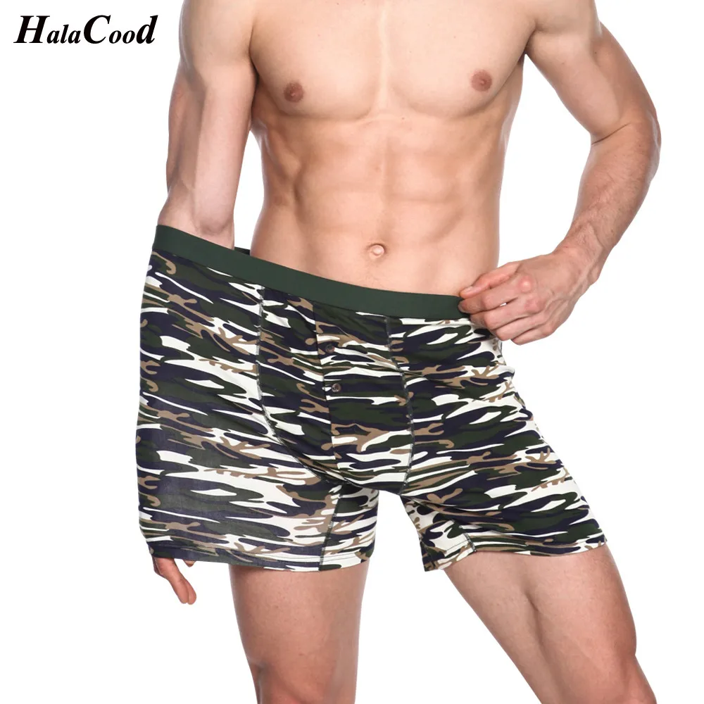 

4Pcs/lot Brand Fashion Sexy Camouflage Quality Male Large Size Underwear Men's Boxers Shorts Cotton Cuecal Boxer Man Underpant