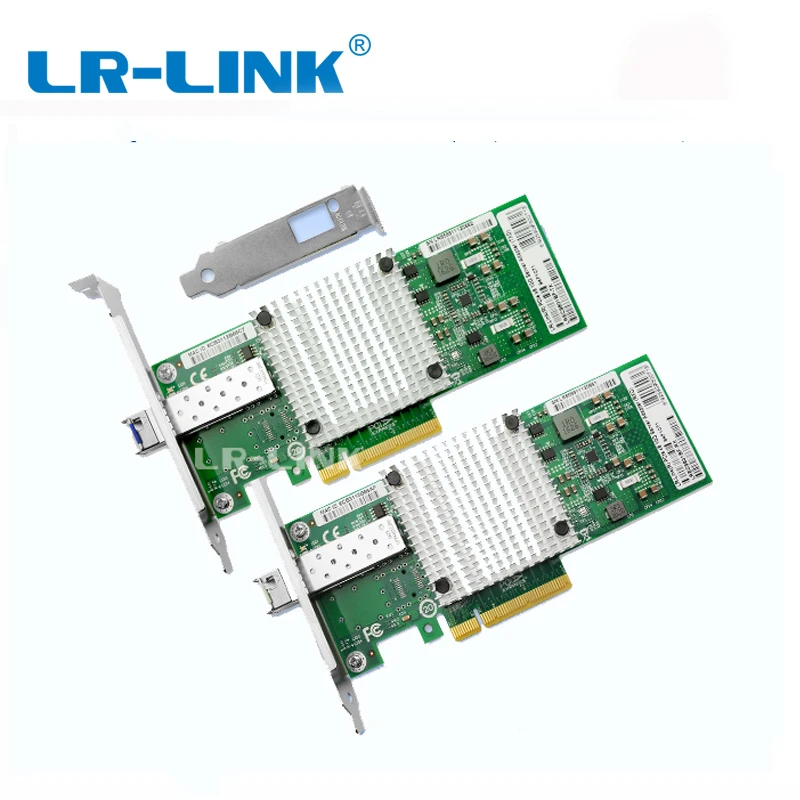 LR-LINK 9801BF-TX/RX 2 шт. 10 Гб Ethernet Сетевая карта(NIC) PCI-E 8x волоконно-оптический серверный адаптер Lan контроллер Intel 82599