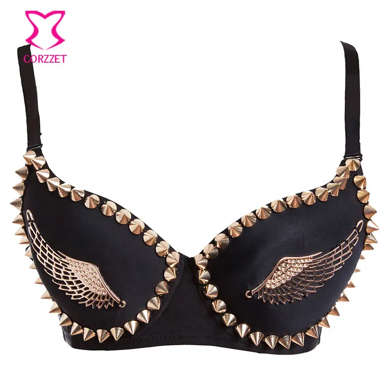 prix de détail vente pas cher Conception innovante Lingerie exotique noir/or clouté Rivet & ailes soutiens gorge ... prix de détail vente pas cher Conception innovante Lingerie exotique noir/or clouté Rivet & ailes soutiens gorge ...