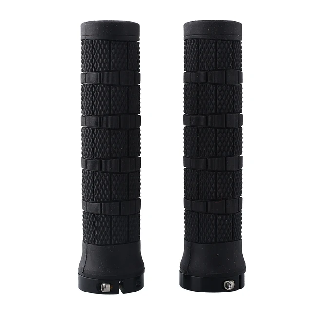 US $3.99 1 Pair Rubber Handlebar Lock-on Grips Bicycle MTB Locking Sports New Bike Parrts & Accessories Hand