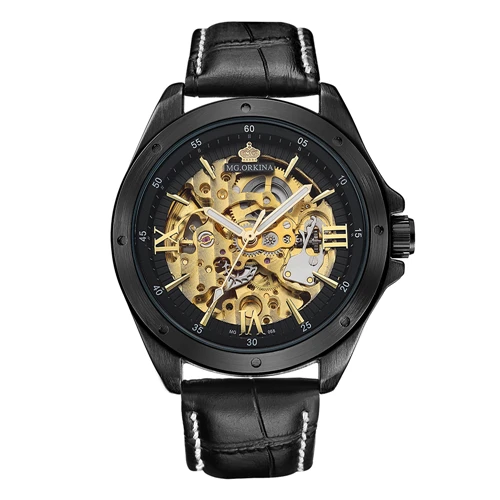 

Top Luxury Brand ORKINA Men Watches Fashion Skeleton Watches Automatic Mechanical Watches Men Male Clock Erkek Kol Saati
