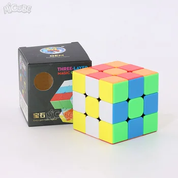 

Shengshou GEM 3x3 Magic Cube Speed 3x3x3 Cubo Magico Stickerless Neo Cube Puzzle Speed Cube Educational Toys For Children
