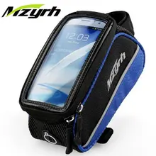 MZYRH 3Size Bike Bag 4.2/4.8/5.5″ TouchScreen Phone Case Bicycle Frame Bag Top Tube Front Cycling Saddle Bag Pannier Accessories