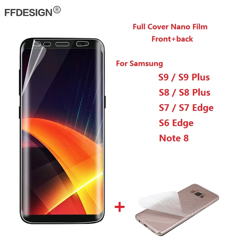 Защитная пленка для Samsung S8 S9 Plus Note 8 S6 S7 Edge S10e S10 (не стекло)|screen protector|protector plusscreen