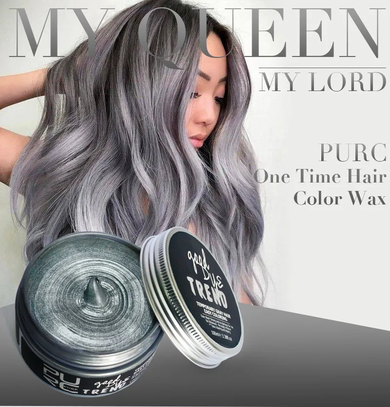 Tendência de Tintura Cinza e Cor Cuidados com o Cabelo Cor do Cabelo Purc Nova Verde Uma Vez Lavagem Instrant Moda Creme 2 Conjuntos Boa Cor 3 cor do cabelo instrant cor do cabelo