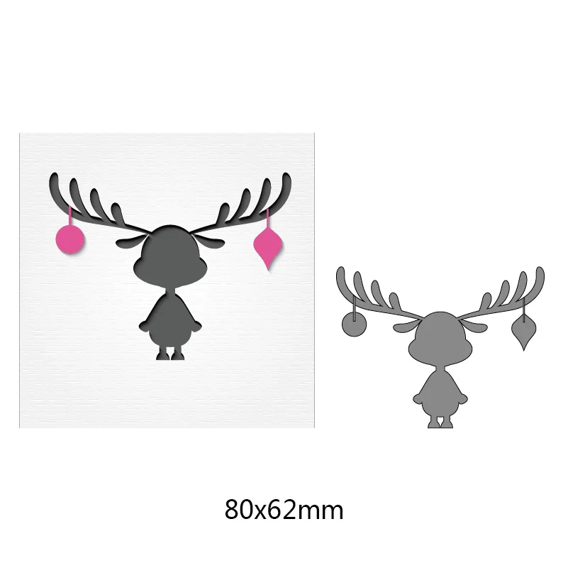 

Christmas Deer Metal Cutting Dies for DIY Scrapbook Album Embossing Paper Craft Handmade Creative Cards Merry Christmas Dies New