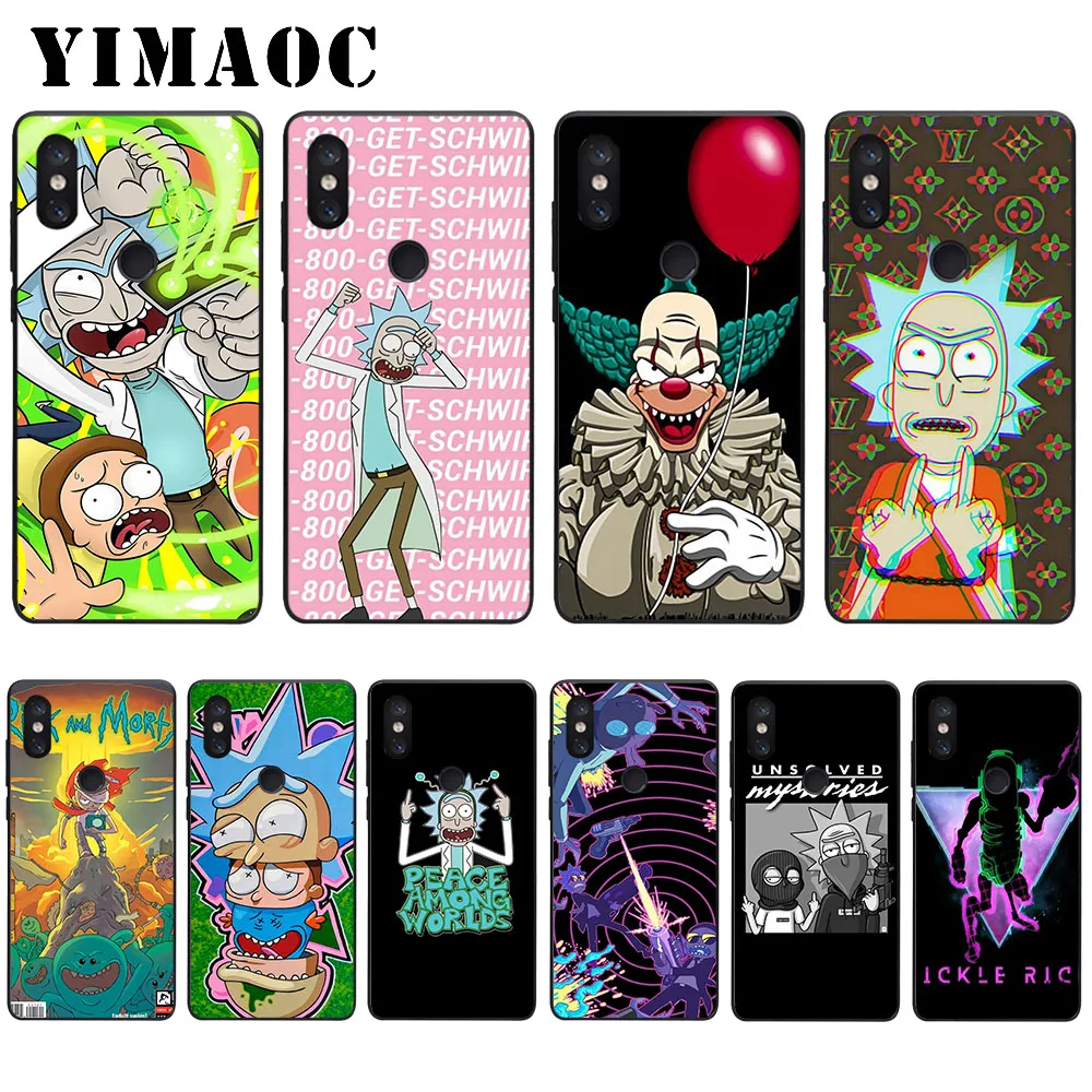

YIMAOC Rick and Morty Soft Case for Xiaomi Mi5 Mi5S Mi6 Mi9 Mi8 Lite SE A1 A2 Lite Pocophone F1 MAX 3