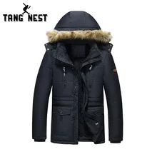 TANGNEST Мужское пальто толстое теплое зимнее Горячее предложение хлопковое Стеганое пальто Fittness удобное плюс 3 цвета Размер 5XL MWY220