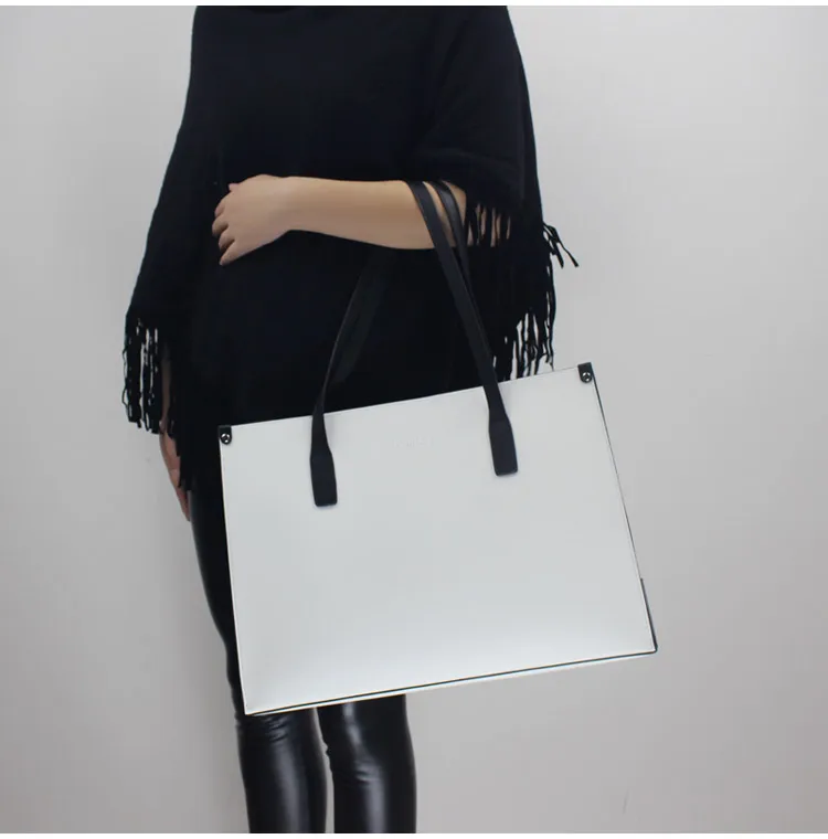 BENVICHED женская сумка из натуральной кожи модный портфель белая сумка на одно плечо сумка для путешествий c375